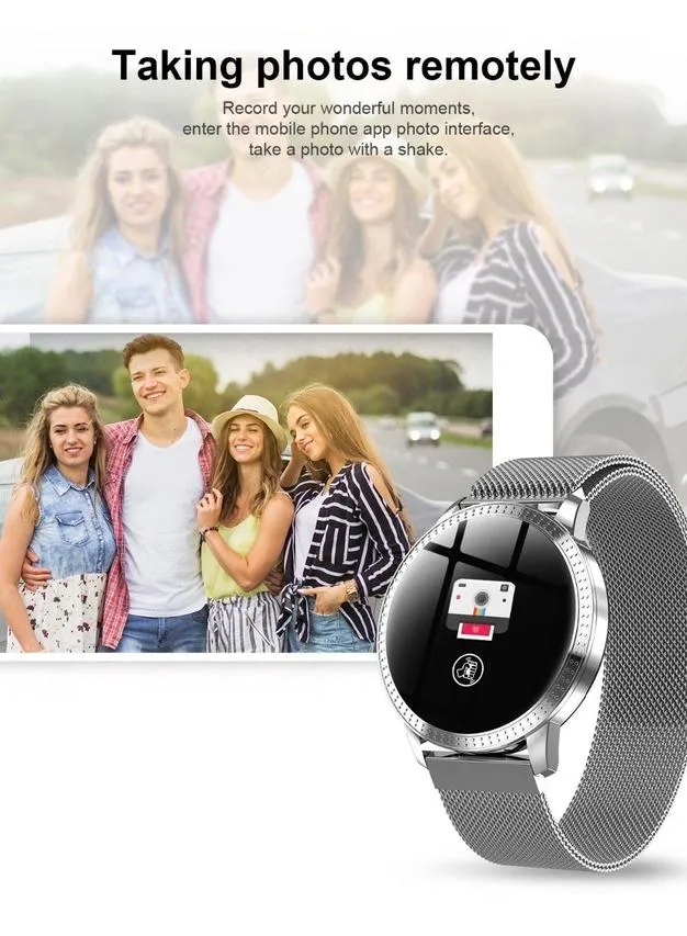 New Luxury Women's Smart Watch Heart Rate Blood Pressure Monitor Smartwatch Fitness Tracker For Android IOS
