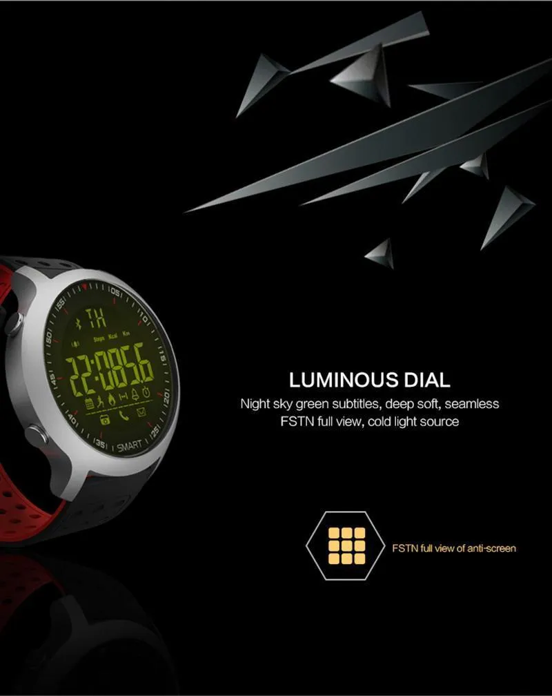 New Smart Sports Bluetooth Water-Resistant Watch with Call Notification Remote Control Alarm Clock