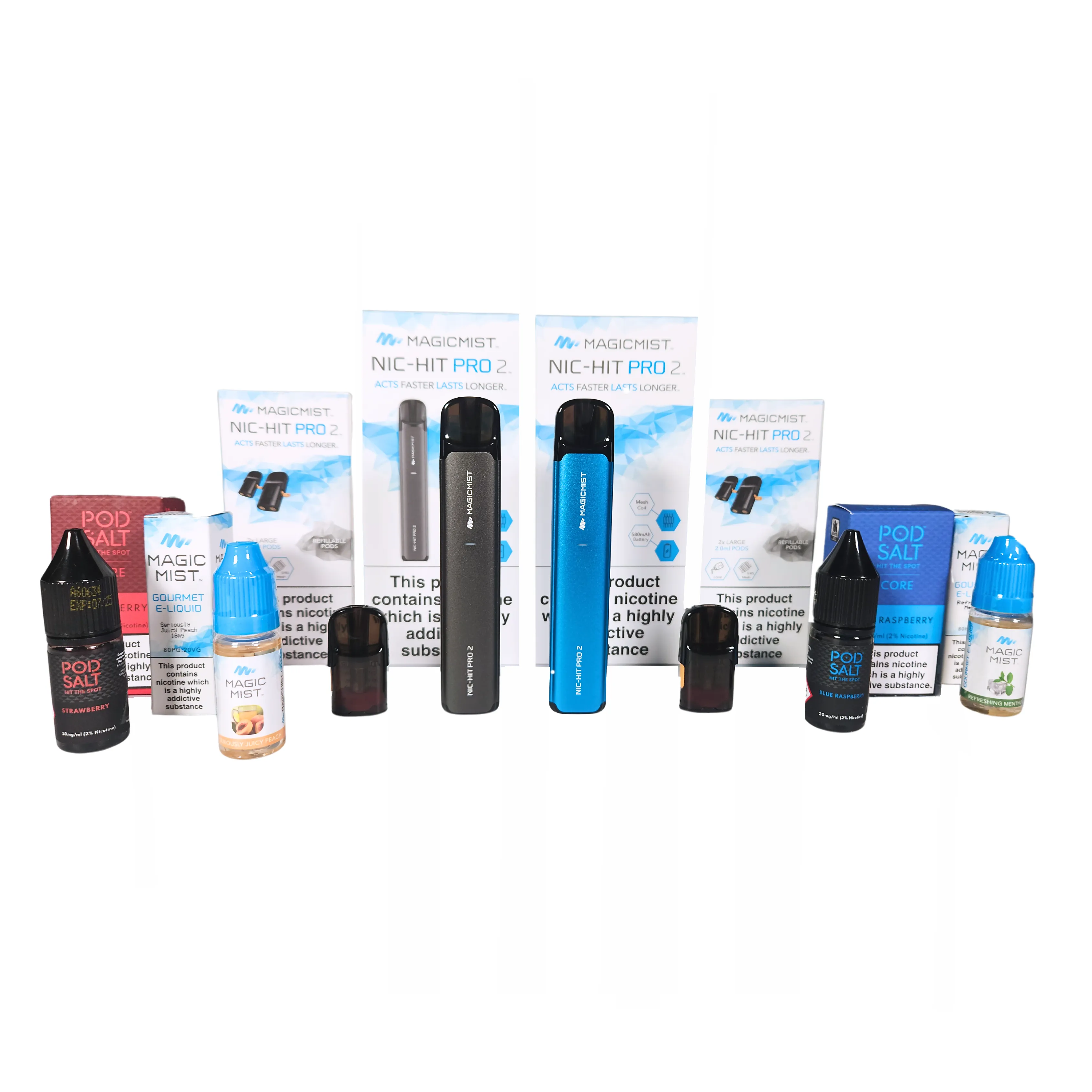 Nic-Hit Pro 2 Deluxe Kit - Acts Faster. Lasts Longer.