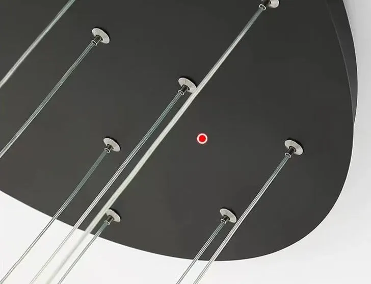 Nordic Postmodern Muti-Rings Rotating Creative For Staircase/Dinging Room