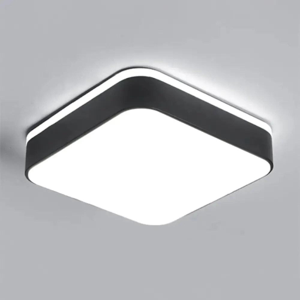 Nordic Style LED Flush Mount Ceiling Light with Acrylic Diffuser for Small Corridors
