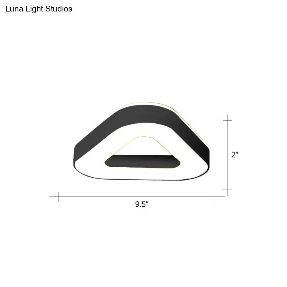 Nordic Style LED Flush Mount Ceiling Light with Acrylic Diffuser for Small Corridors