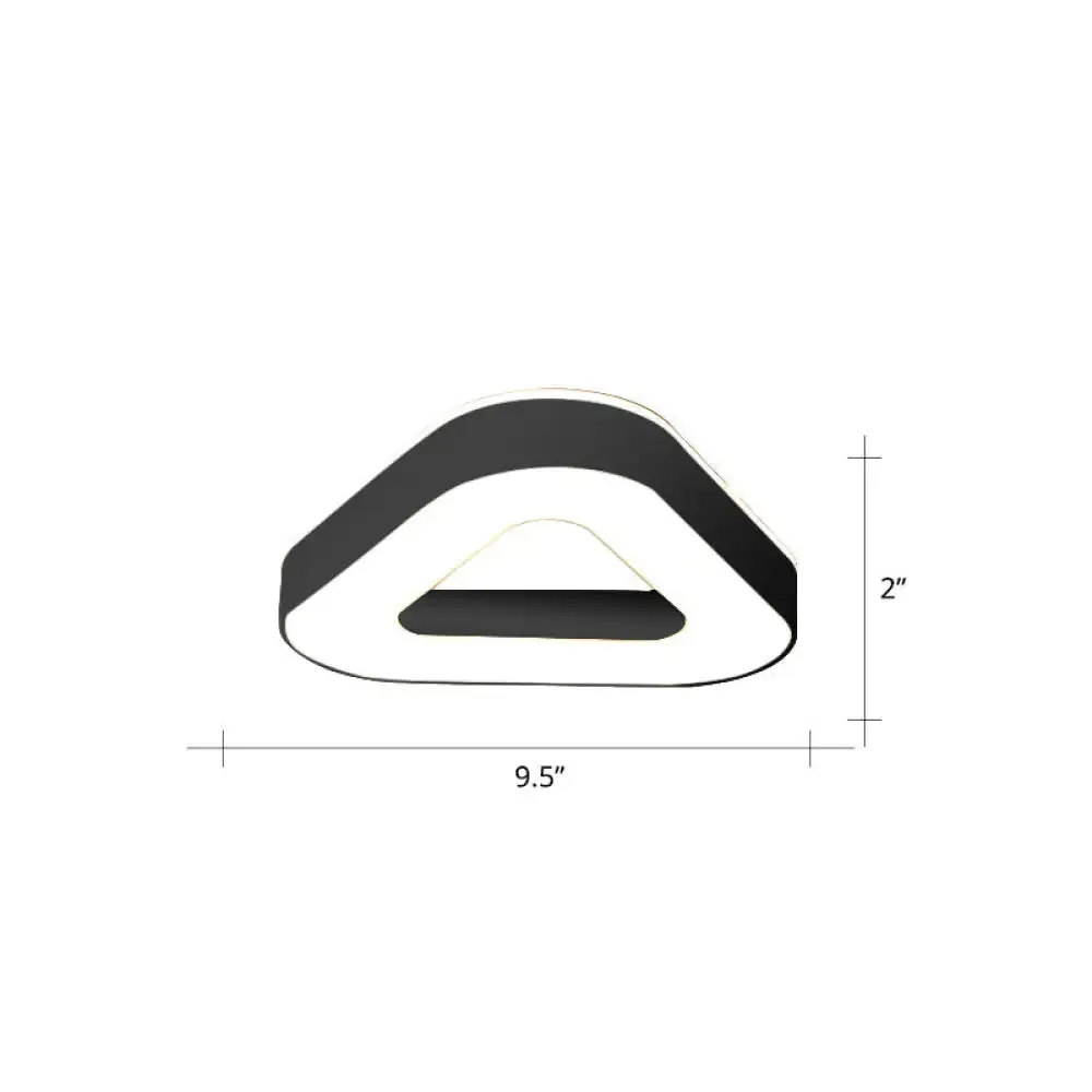 Nordic Style LED Flush Mount Ceiling Light with Acrylic Diffuser for Small Corridors