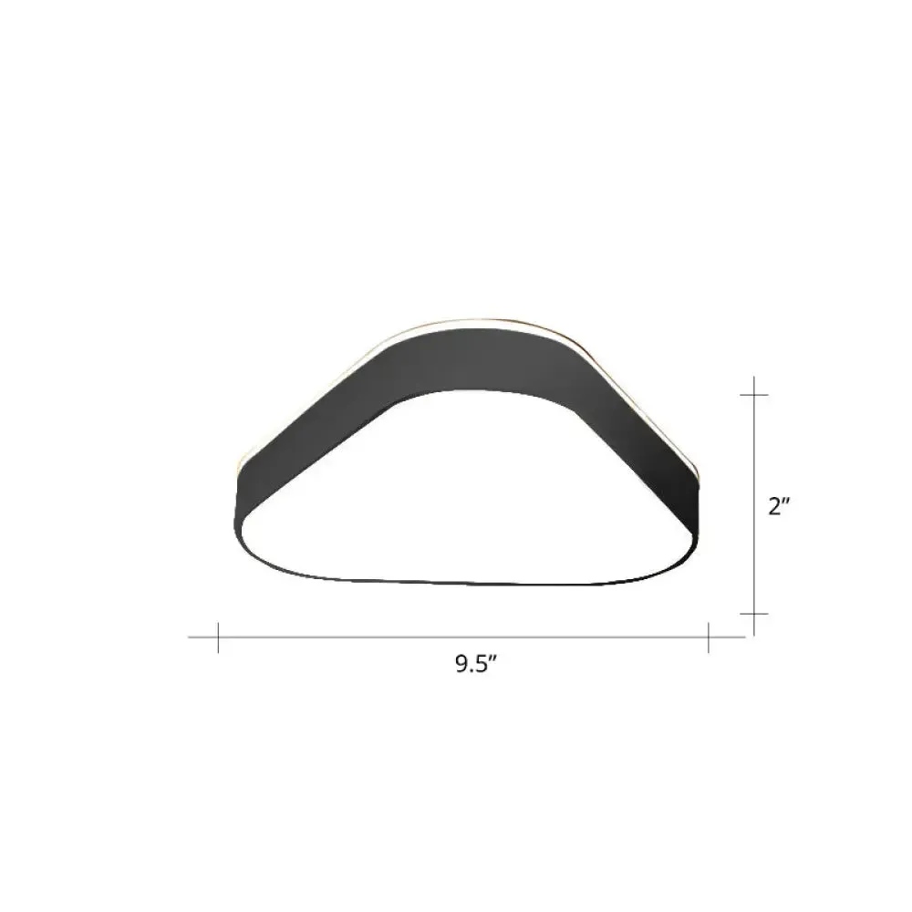 Nordic Style LED Flush Mount Ceiling Light with Acrylic Diffuser for Small Corridors