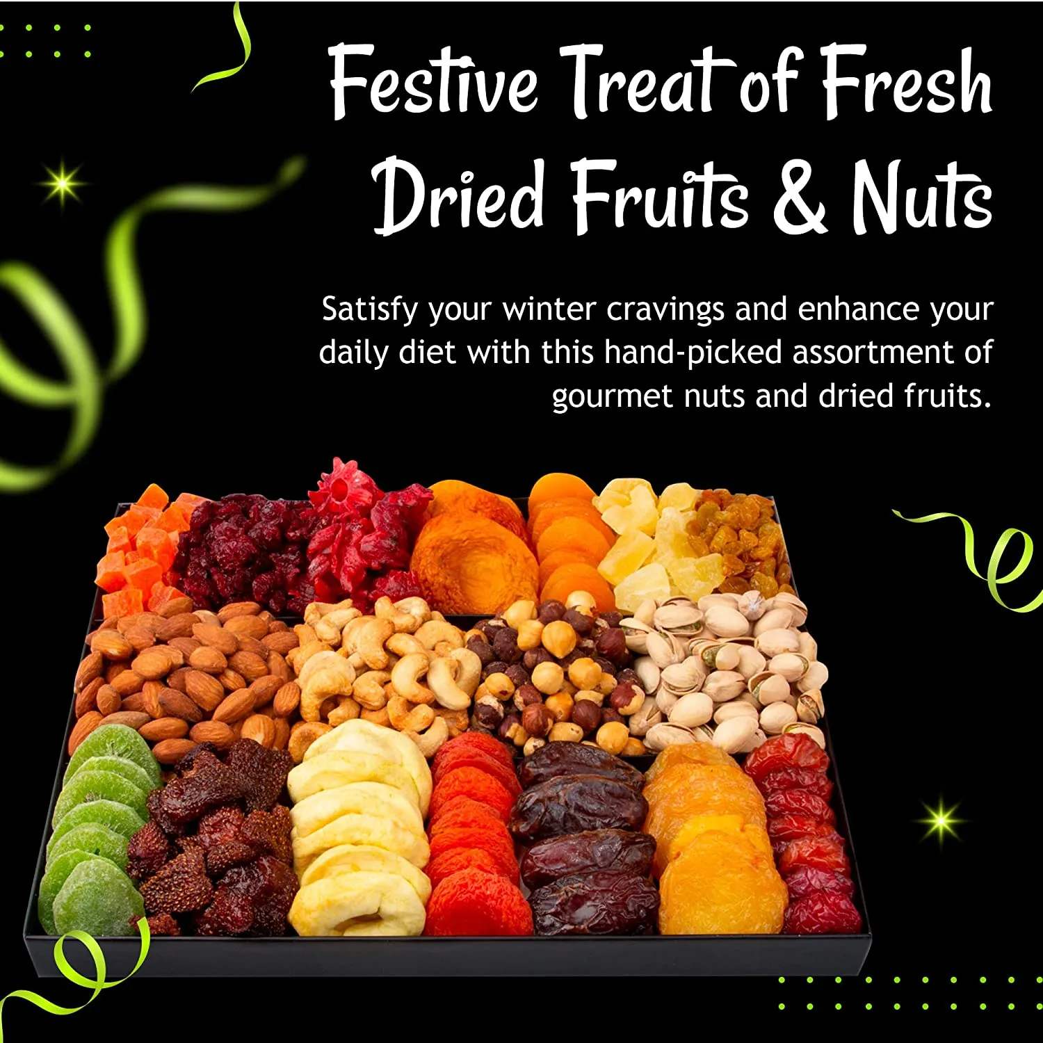 Nuts Christmas Gift Basket