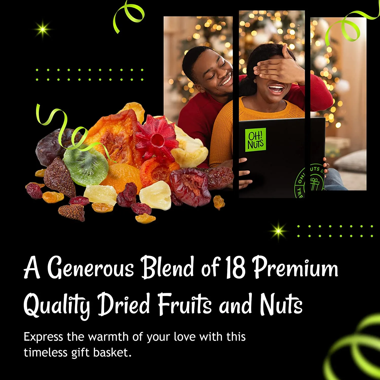 Nuts Christmas Gift Basket