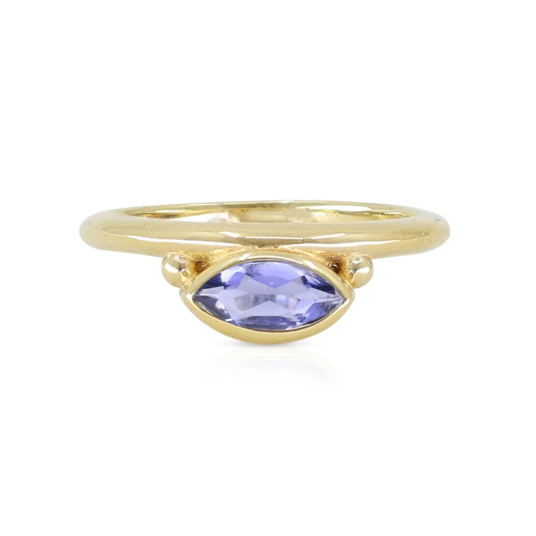Nyra Marquise Iolite Gold Stacker