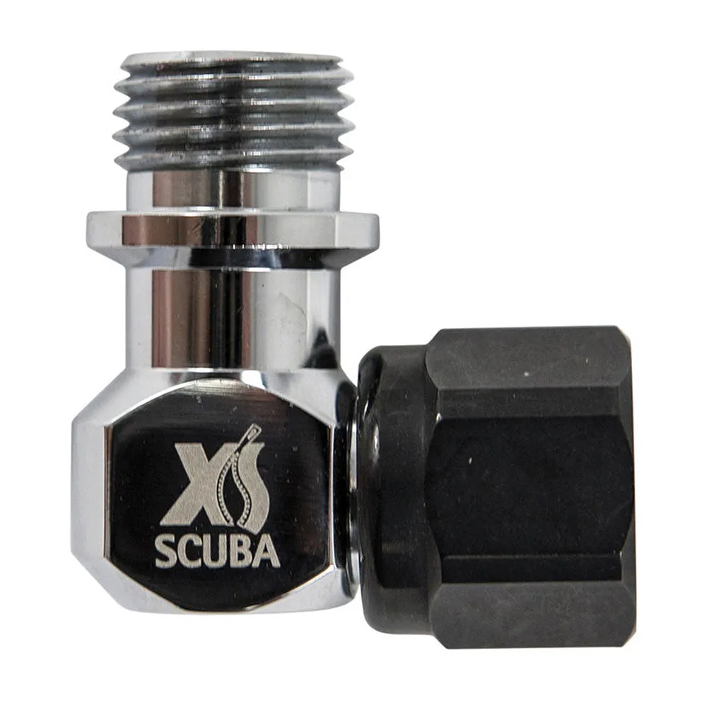 Open Box XS Scuba Low Pressure 90 Degree Right Angle Adapter