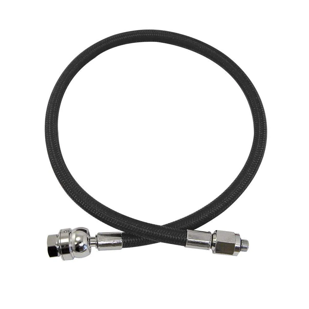 Open Box XS Scuba Miflex DS Regulator Hose - Black