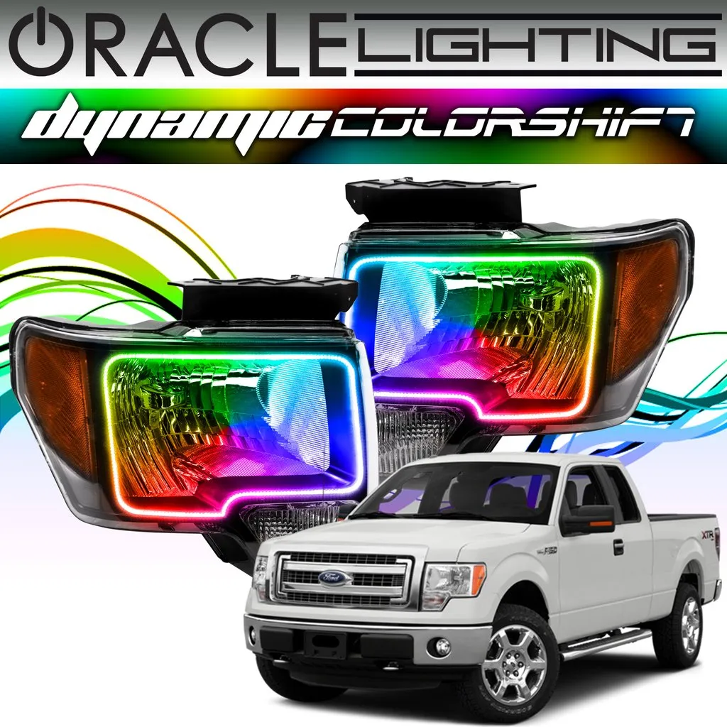 Oracle Headlight Halo Upgrade Kit Ford F150/Raptor (09-14) [Dynamic ColorSHIFT] 2300-332