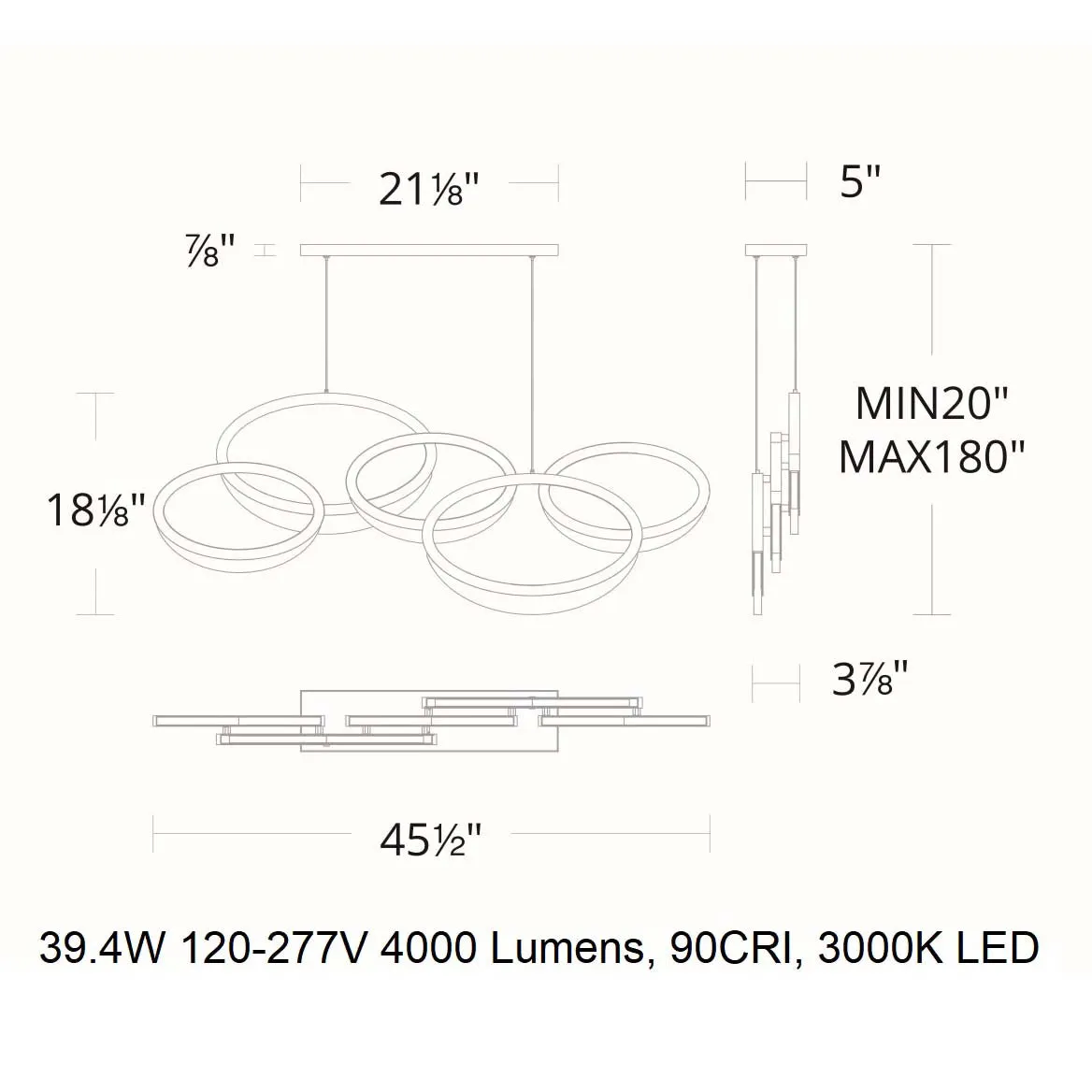 Orion LED Linear Pendant Light