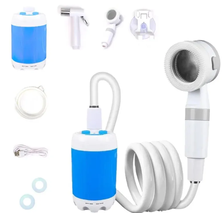 Outdoor Rechargeable Electric Shower -  Waterproof Portable Outdoor Shower Set