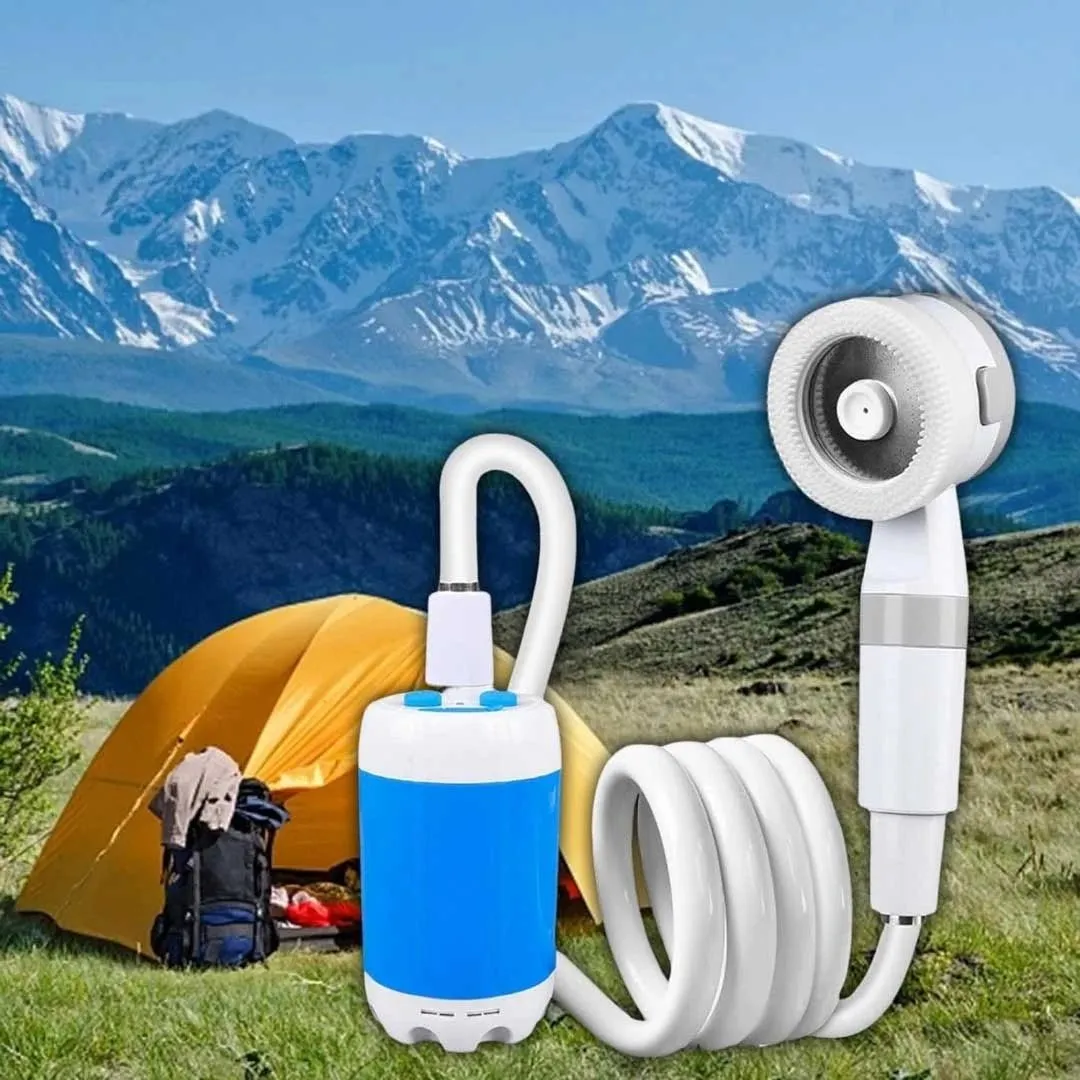 Outdoor Rechargeable Electric Shower -  Waterproof Portable Outdoor Shower Set