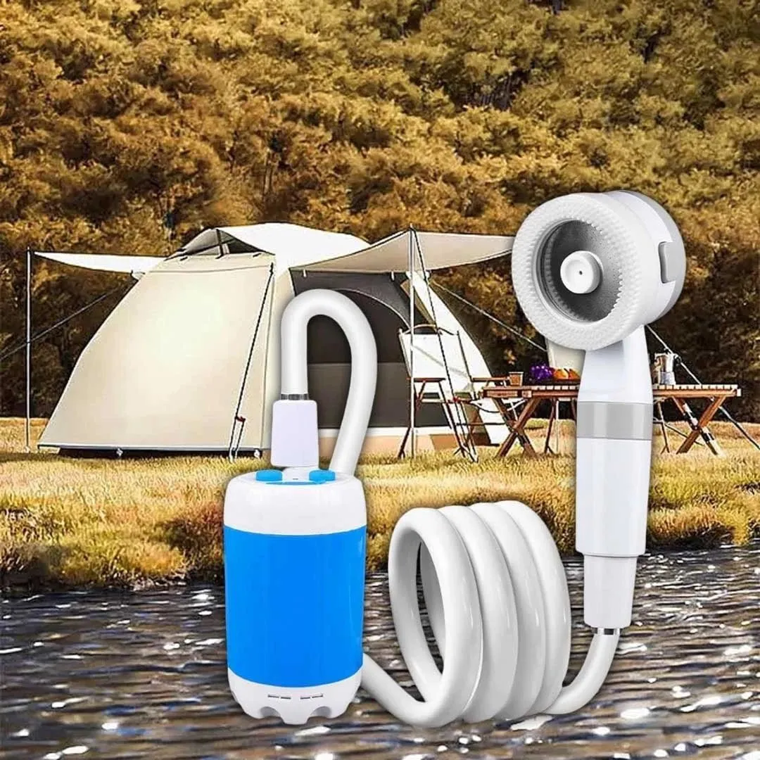 Outdoor Rechargeable Electric Shower -  Waterproof Portable Outdoor Shower Set