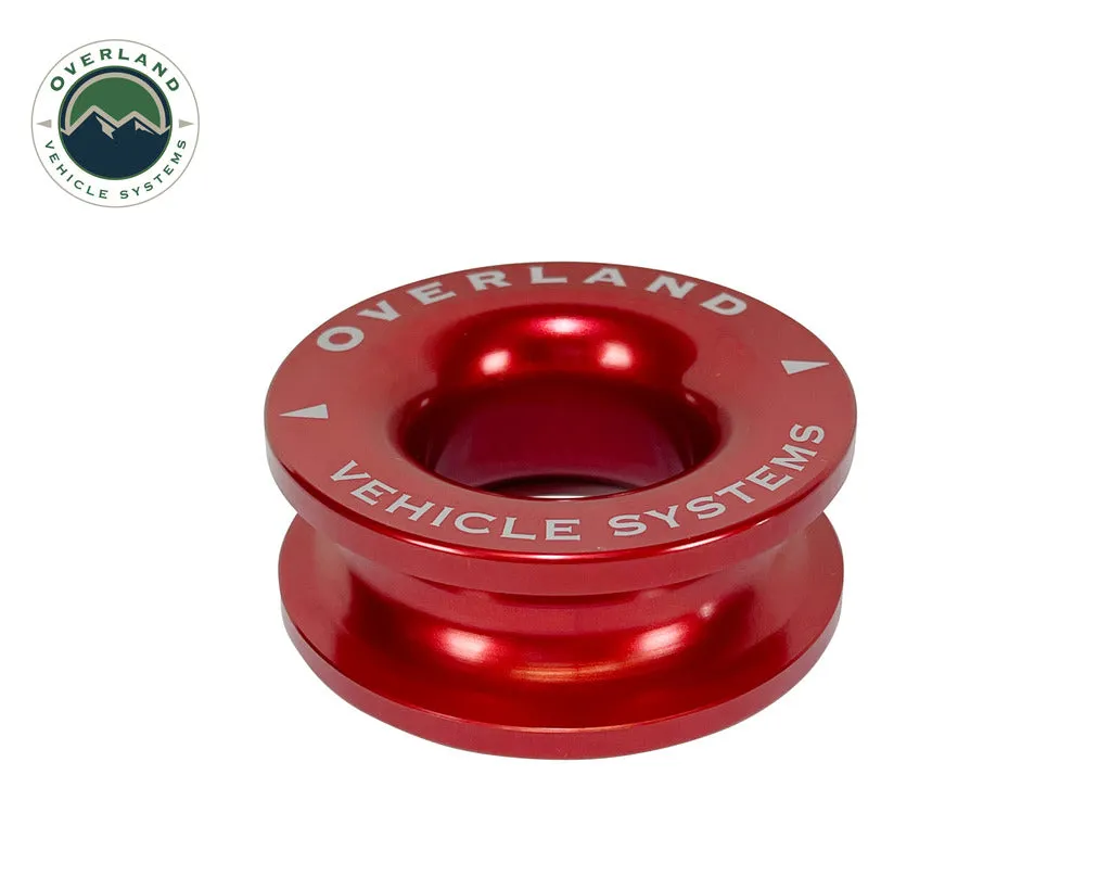 Overland Vehicle Systems Recovery Ring 2.5" 10,000 lb. Red With Storage Bag