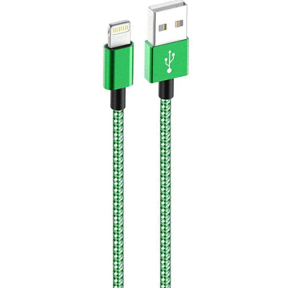PBG 4 Port LED Car Charger and 6Ft. Lightning Cable Combo