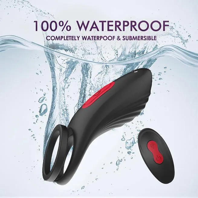 PHANXY Vibrating Penis Ring with Double Ring