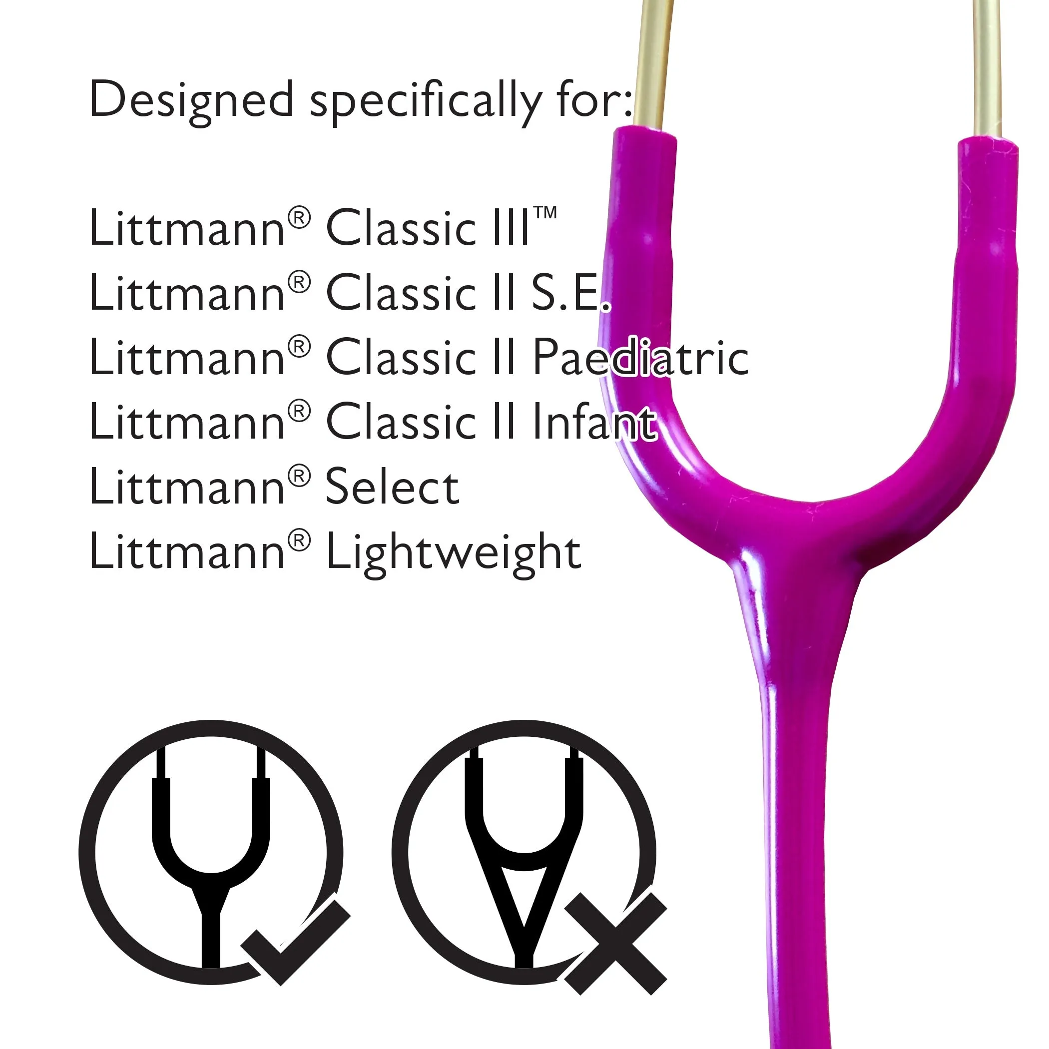 Pod Technical Classicpod Micro Stethoscope Case for Littmann Classic Stethoscopes - All Black - Freshers Voucher