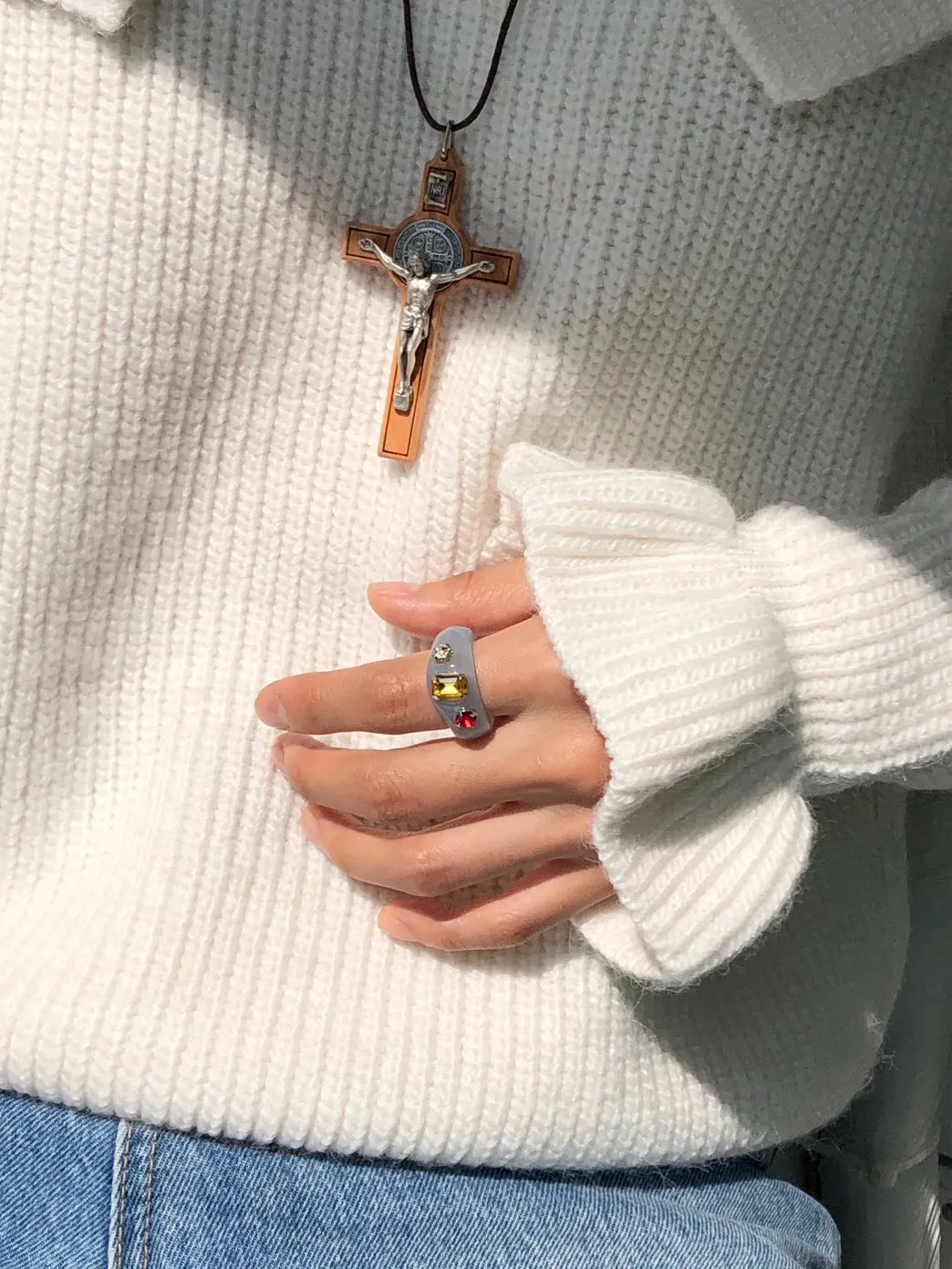 Pope Ring - Denim