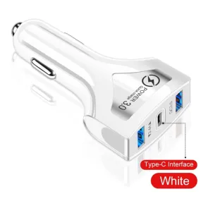Portable Car Charger 3.0 Dual Usb High-speed Charging Adapter