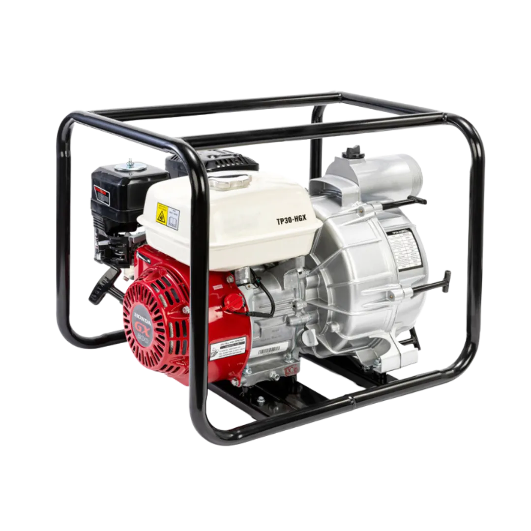 Portable Petrol Engine Powered Pump - 2" High Pressure Transfer Pump with Honda GX200 Engine