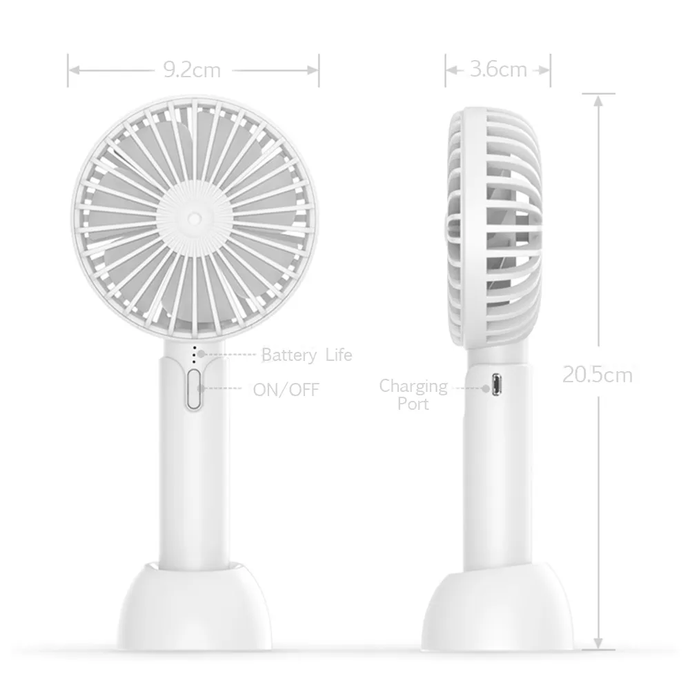 Portable USB Fan with Stand