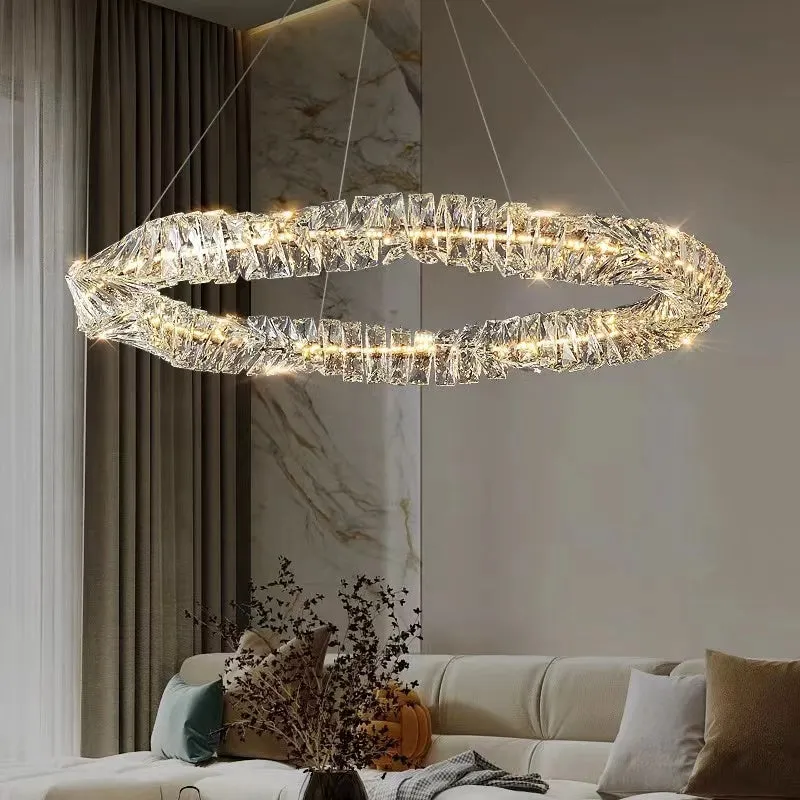 Post Modern Light Luxury Creative Crystal Chandelier for Living/Dining Room