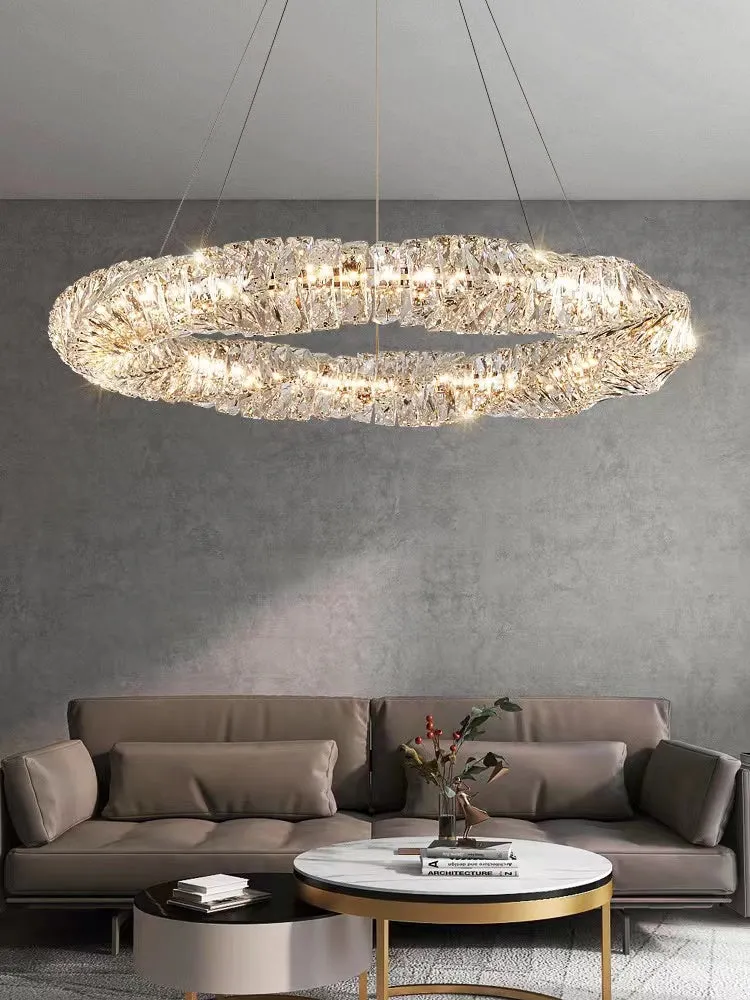 Post Modern Light Luxury Creative Crystal Chandelier for Living/Dining Room