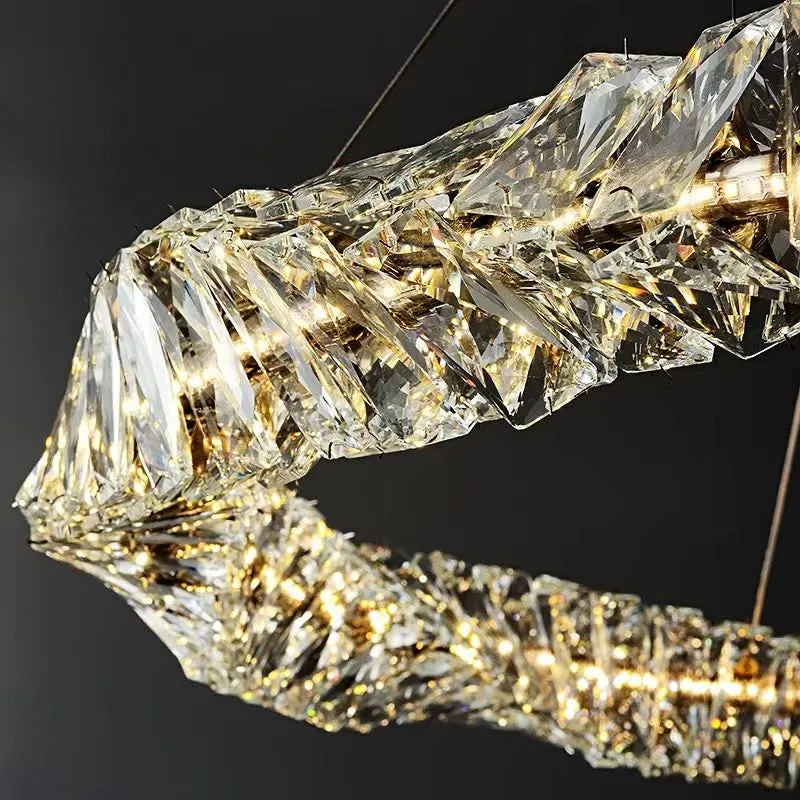 Post Modern Light Luxury Creative Crystal Chandelier for Living/Dining Room
