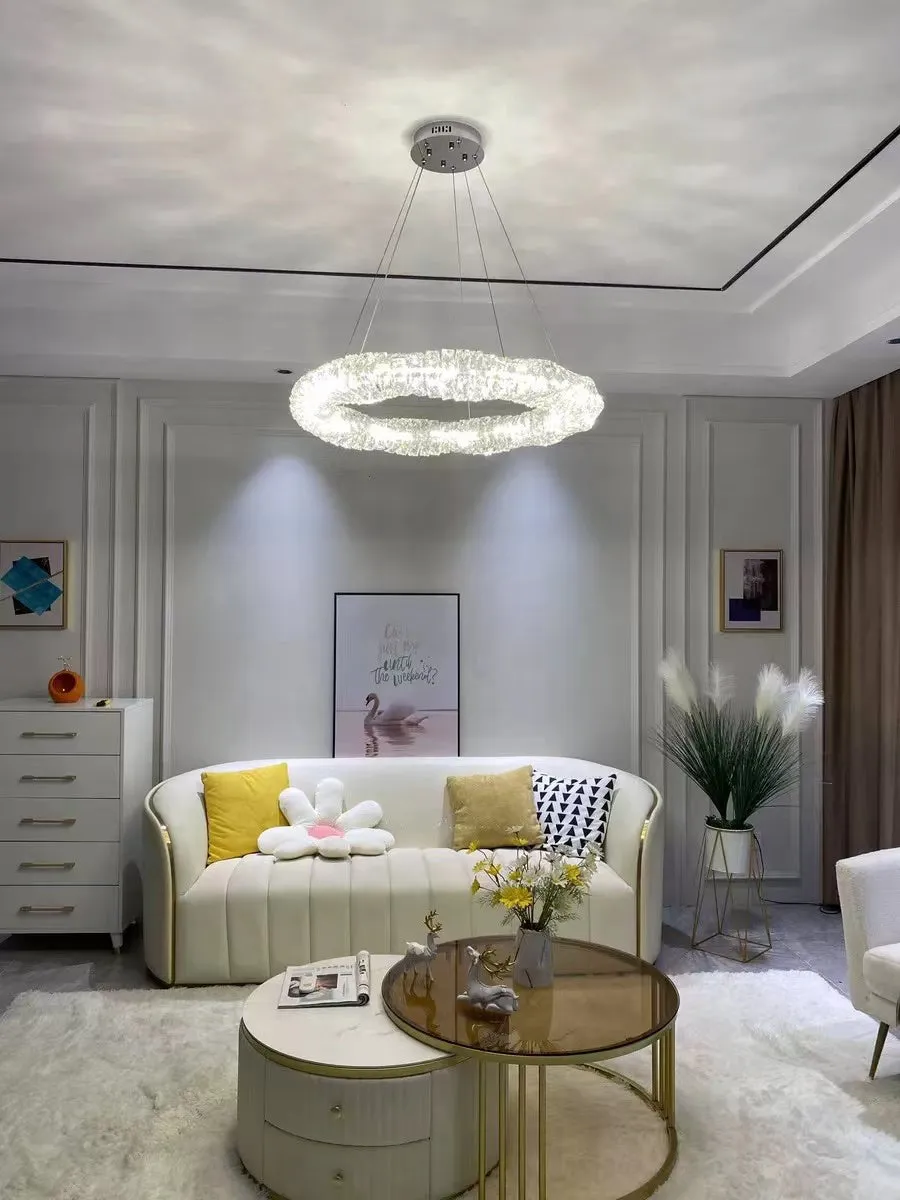 Post Modern Light Luxury Creative Crystal Chandelier for Living/Dining Room