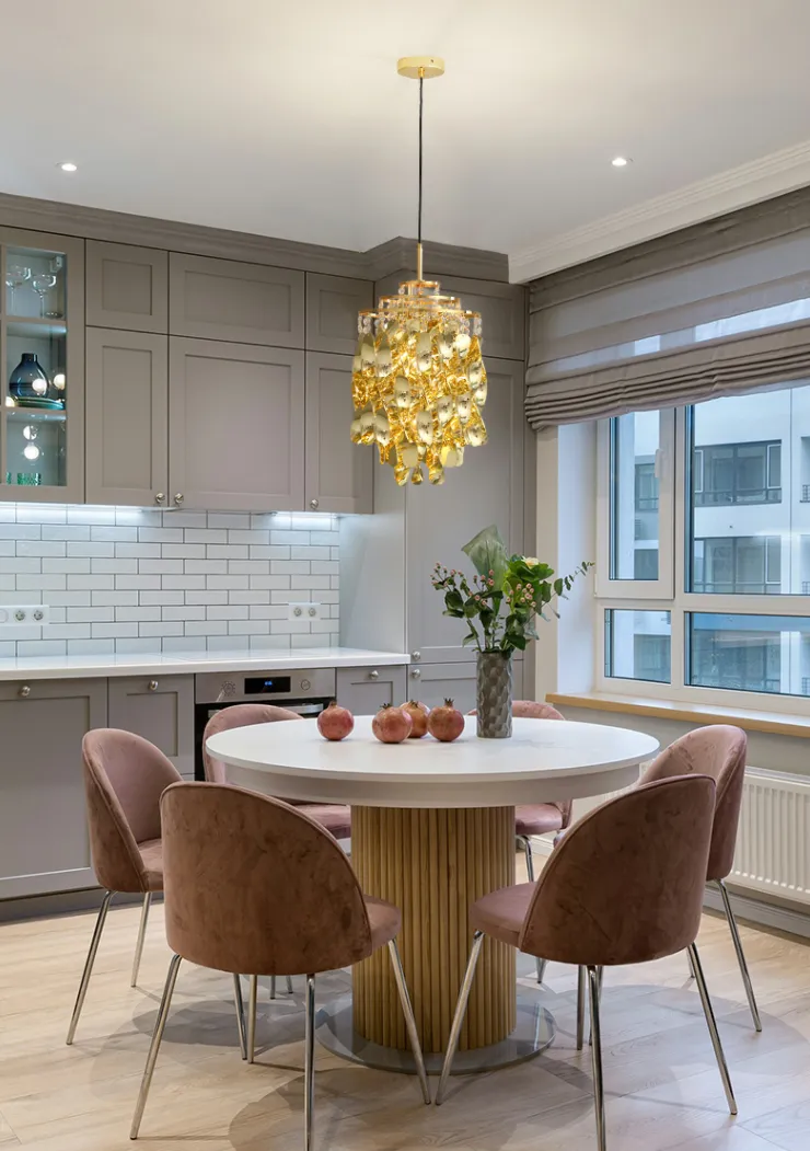 Post-modern Waterfall Spiral Pendant Lamp in Chrome/Gold Finish for Living/Dining Room/Bedroom