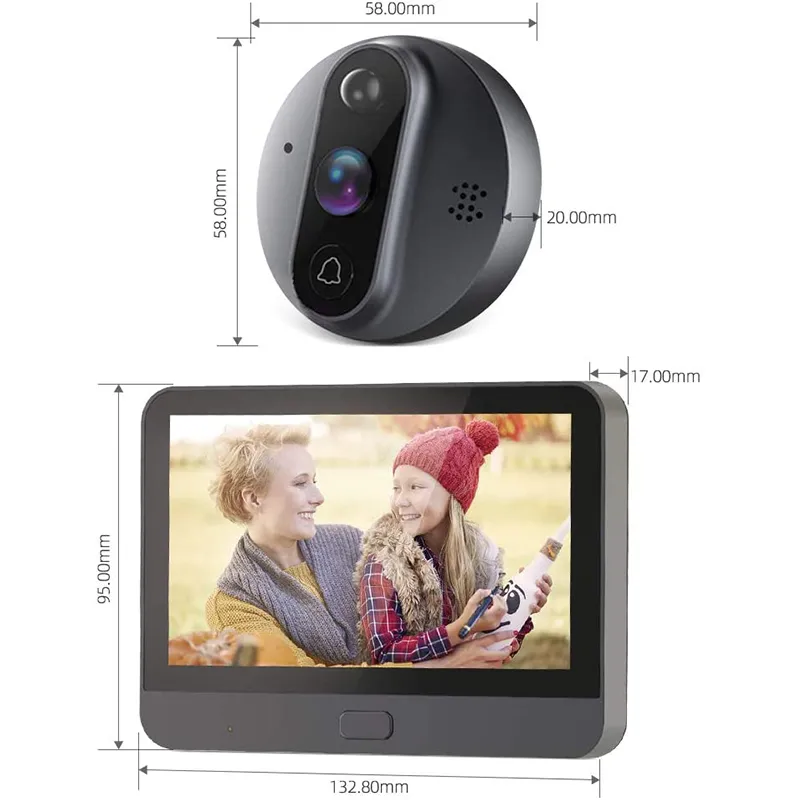 PR9 Smart Door Bell Camera & LCD Screen Intercom