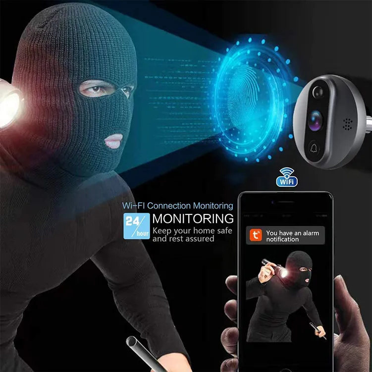 PR9 Smart Door Bell Camera & LCD Screen Intercom