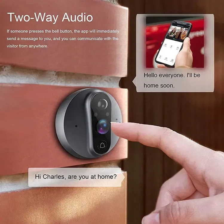 PR9 Smart Door Bell Camera & LCD Screen Intercom