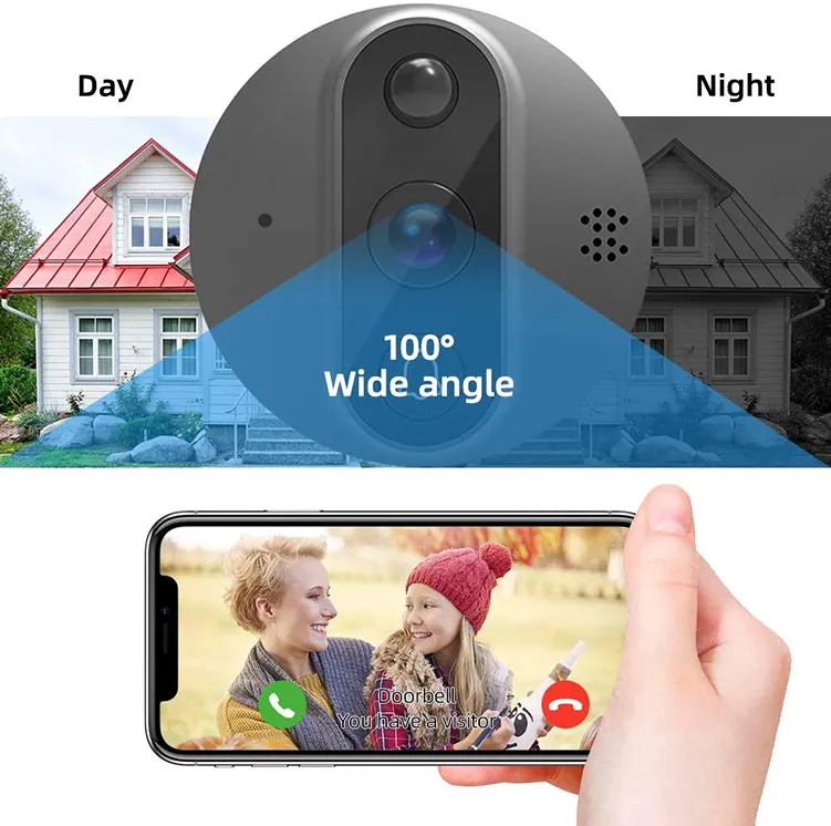 PR9 Smart Door Bell Camera & LCD Screen Intercom