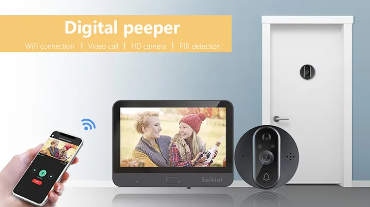 PR9 Smart Door Bell Camera & LCD Screen Intercom