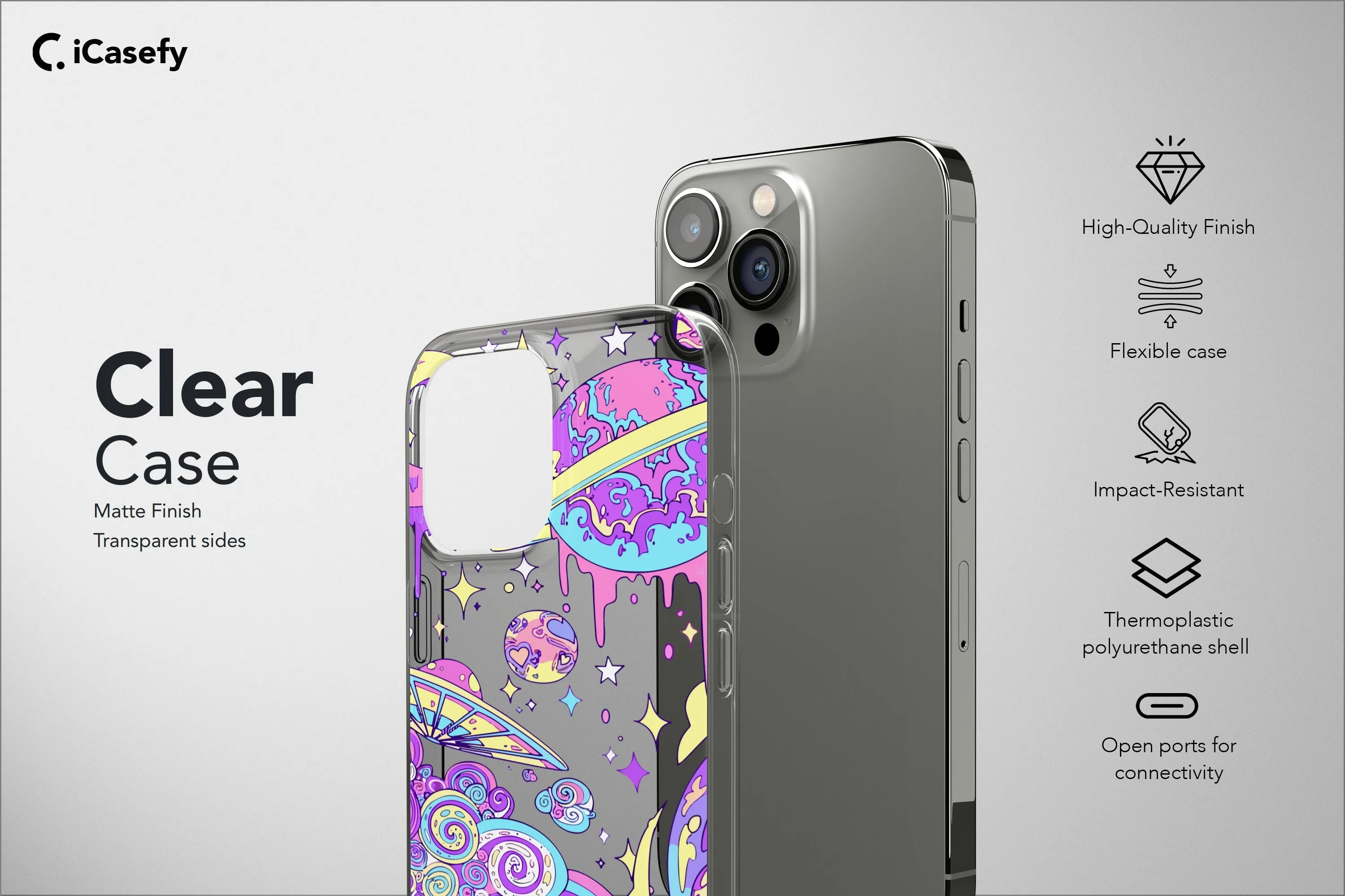 Psychedelic Phone Case for iPhone Samsung Google Pixel