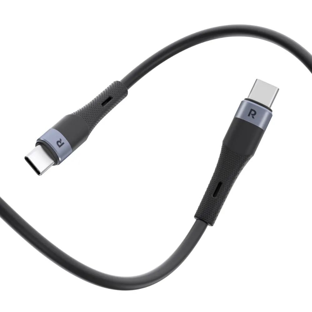RAVPower 60W Type-C to Type-C Liquid Silicone   Aluminum Charging Cable 1M (3.3ft) - CB1038