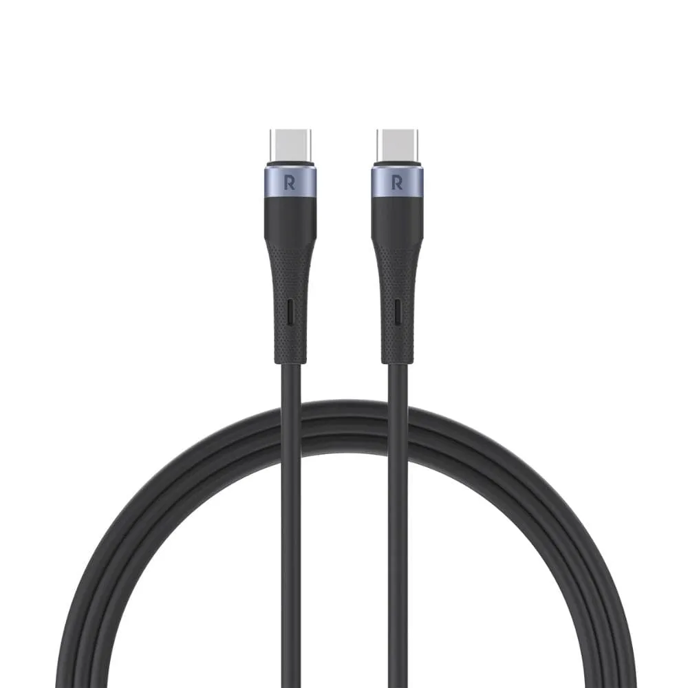 RAVPower 60W Type-C to Type-C Liquid Silicone   Aluminum Charging Cable 1M (3.3ft) - CB1038