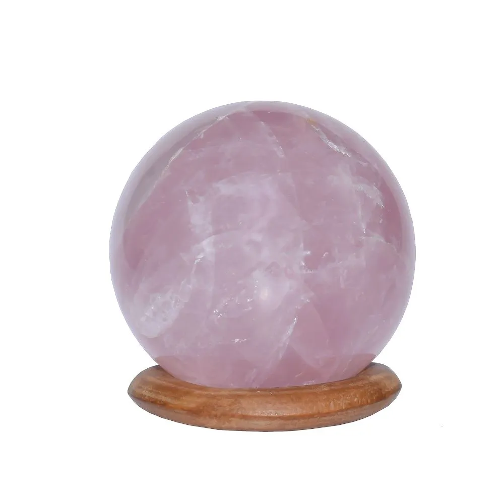 Real Rose Quartz Healing Ball | For Love, Compassion & Relationships