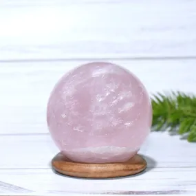 Real Rose Quartz Healing Ball | For Love, Compassion & Relationships