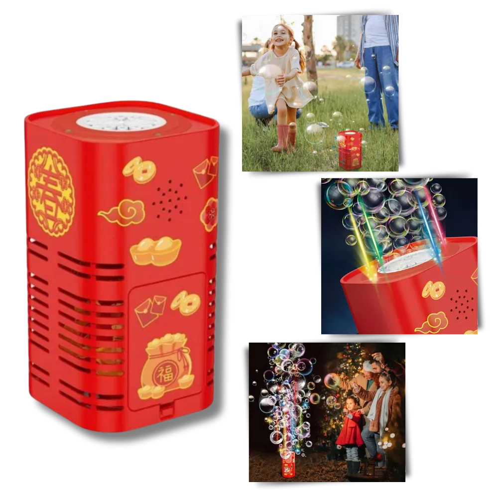Rechargeable Firework Bubble Machine