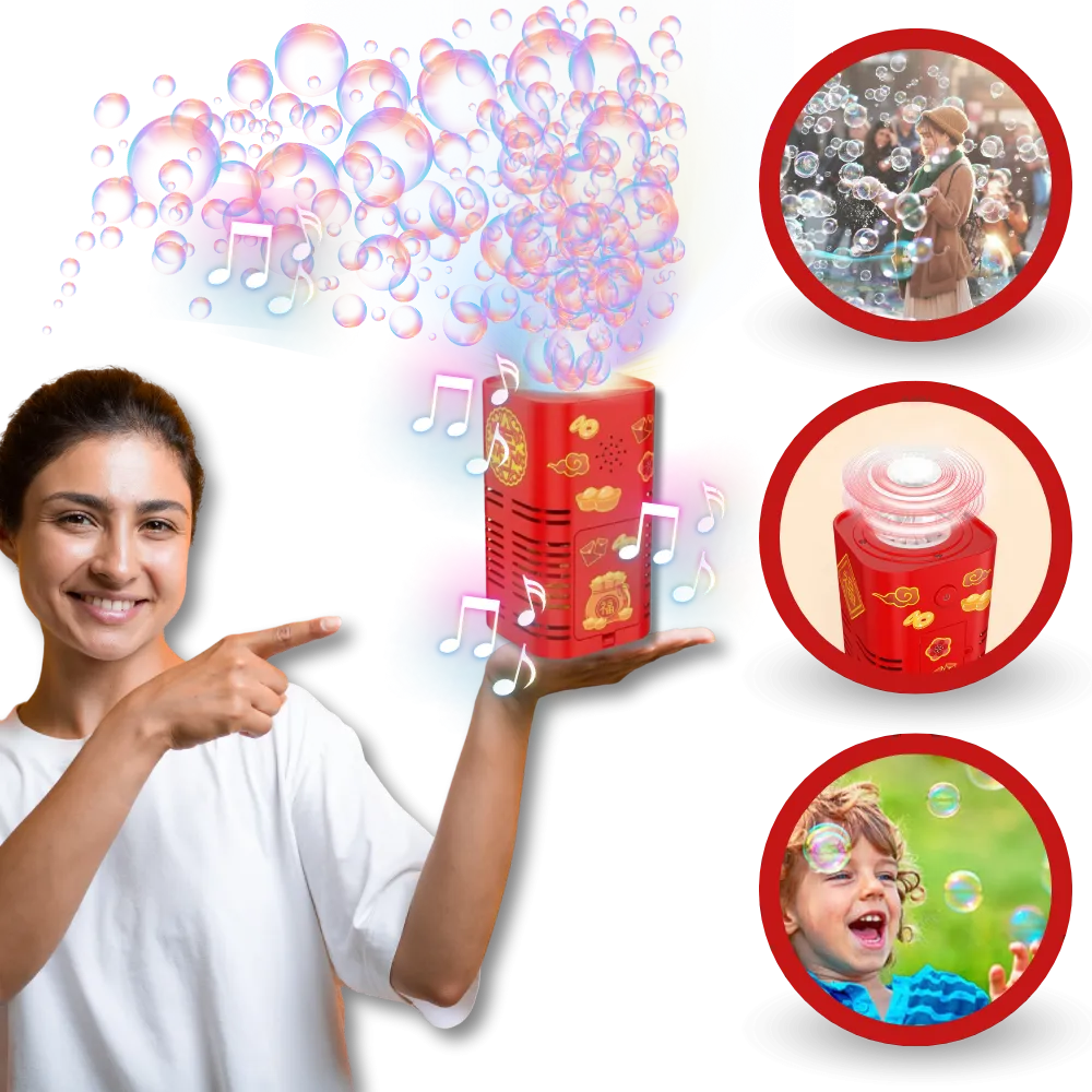 Rechargeable Firework Bubble Machine