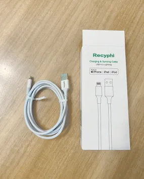 Recyphi USB cable,Lightning Cable Power Fast Charging Data Sync Transfer Cord