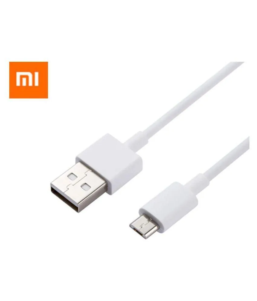 Redmi Mi 9i Support 10W Fast Charge MicroUsb Cable White