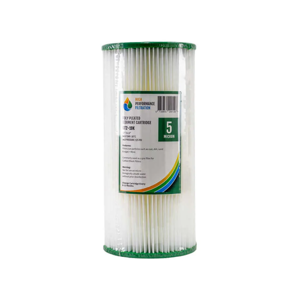 Replacement Cartridge Pack for HPF 10" x 4.5" Twin Big Blue Whole House Water Filter System