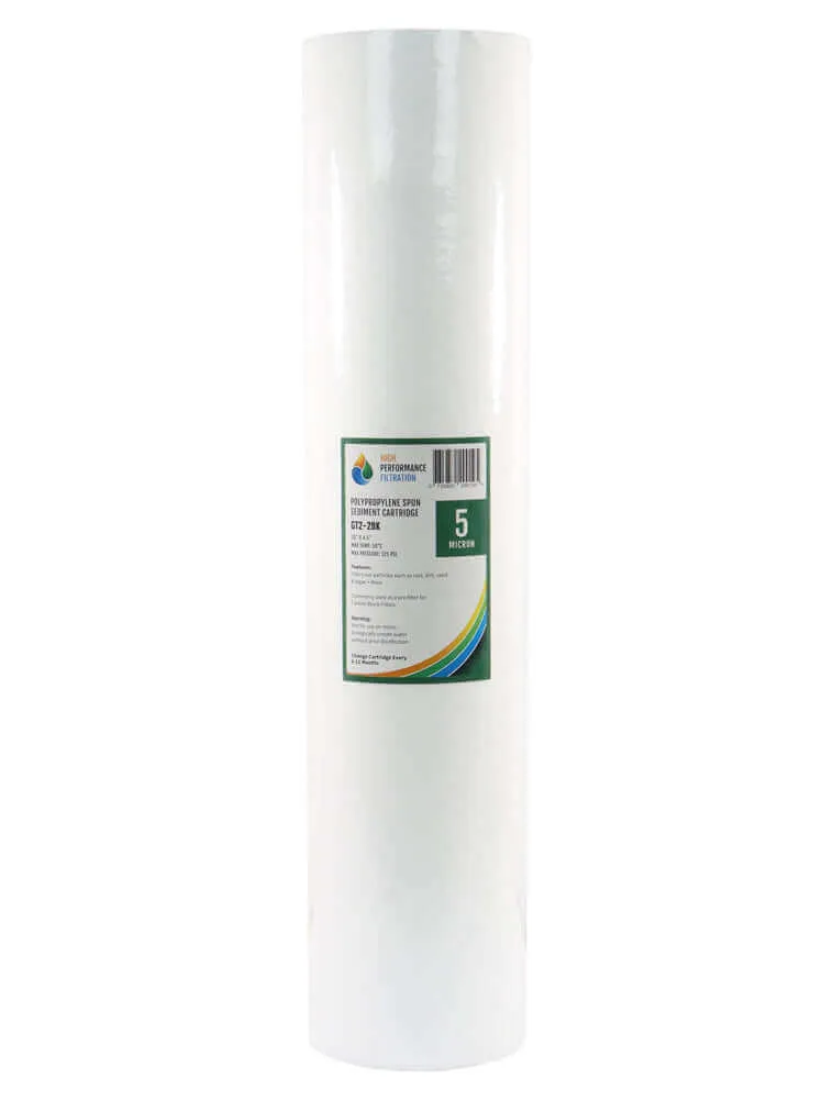 Replacement Cartridge Pack for HPF 20" x 4.5" Triple Big Blue Whole House Chloramine Reduction Water Filter System