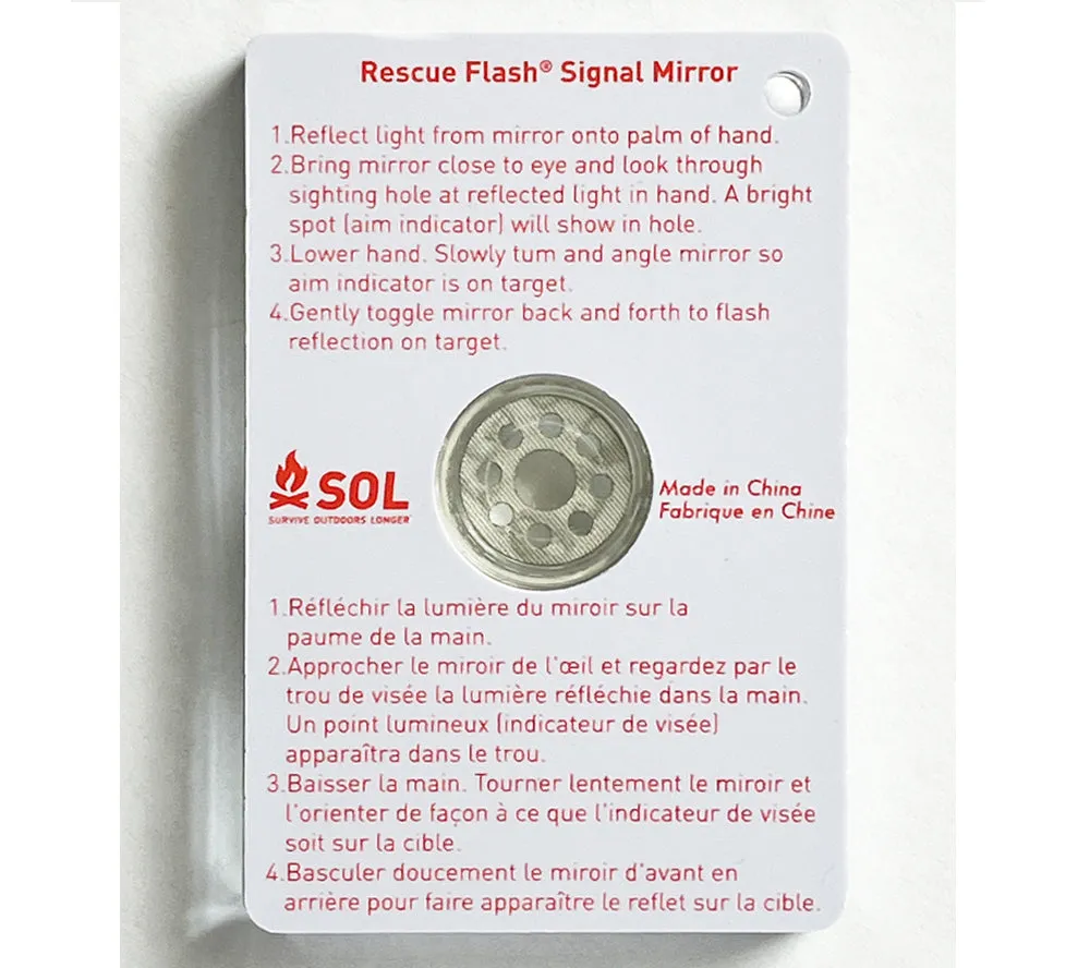 Rescue Flash Floating Signal Mirror - SOL
