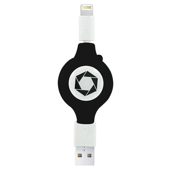 Retractable Lightning USB Cable by Celltronix