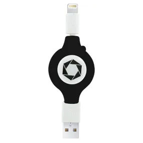Retractable Lightning USB Cable by Celltronix